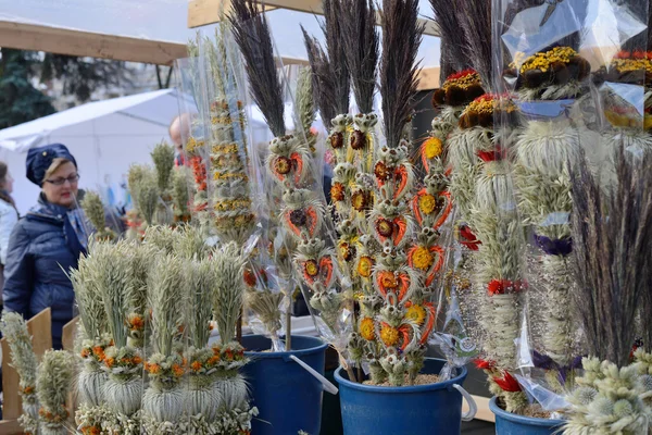 Traditional palm bouquets, Vilnius — Stock Photo, Image