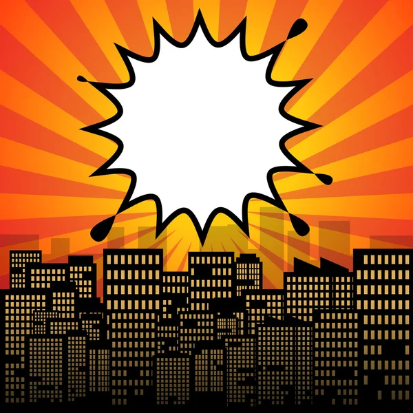 Comic explosion — Stock Vector