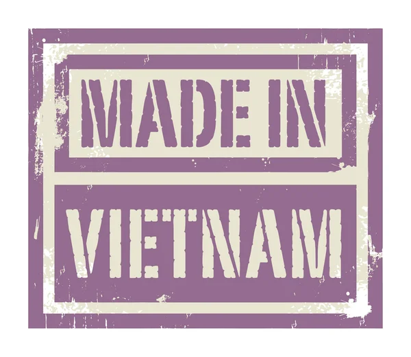 Sello o etiqueta abstracta con texto Made in Vietnam — Vector de stock