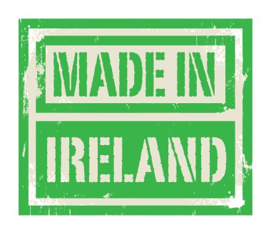 soyut damga veya İrlanda yapılan metin etiketi