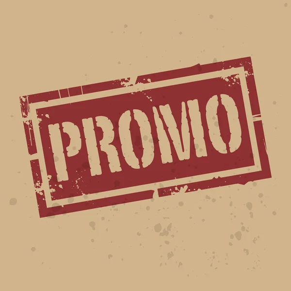 Absztrakt bélyegző vagy a címkét a szöveg Promo — Stock Vector