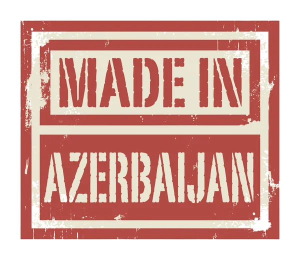 Abstract stamp or label with text Made in Azerbaijan — Stock Vector