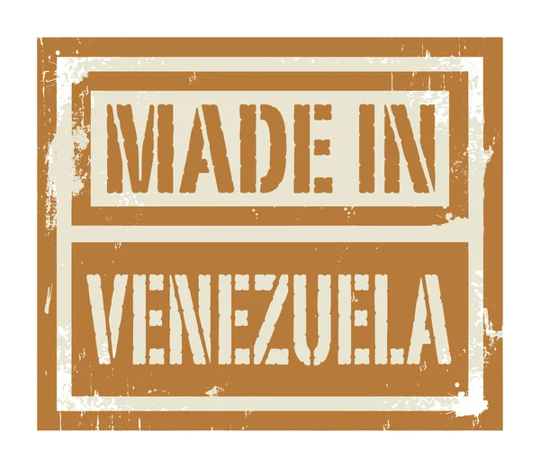 Abstracte stempel of label met tekst Made in Venezuela — Stockvector