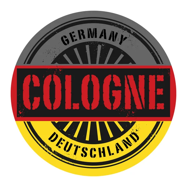 Grunge-Stempel mit dem Text Deutschland, Köln — Stockvektor