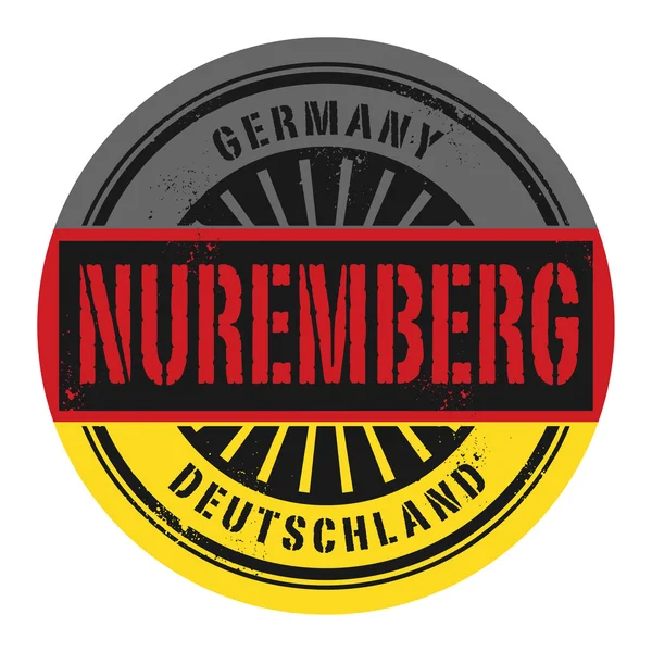 Grunge Rubberstempel met de tekst Duitsland, Nürnberg — Stockvector