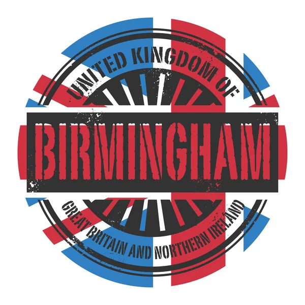 Grunge-Stempel mit dem Text united kingdom, birmingham — Stockvektor