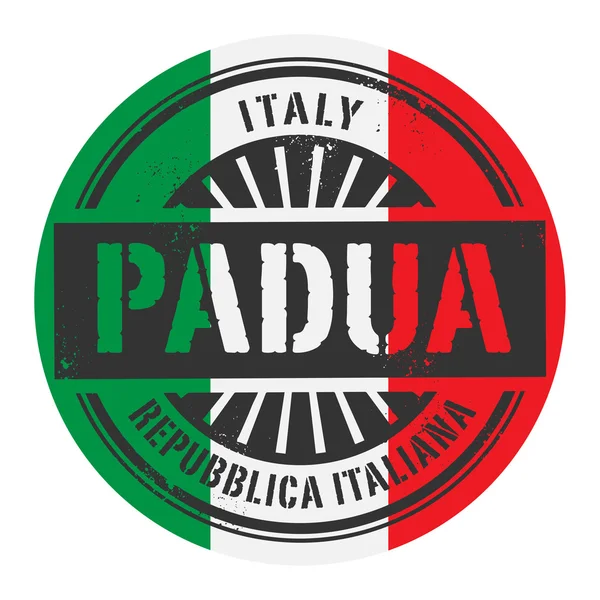 Grunge-Stempel mit dem Text italien, padua — Stockvektor