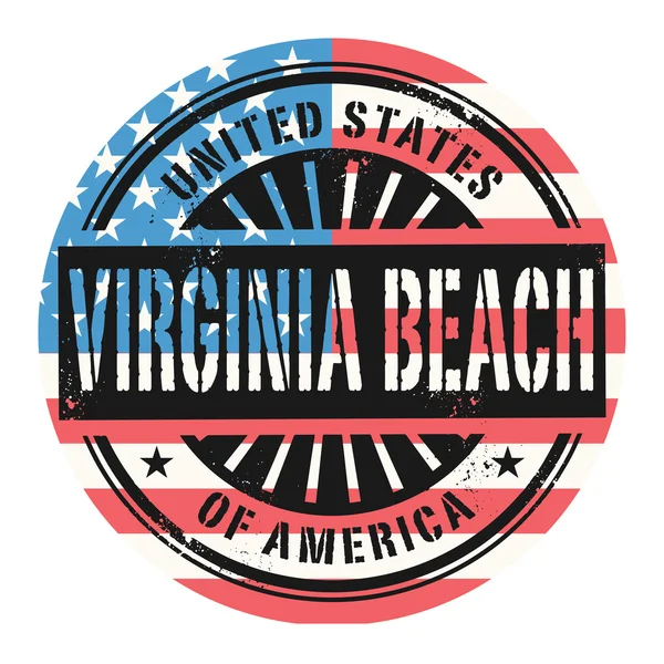 Selo de borracha Grunge com o texto Estados Unidos da América, Virg —  Vetores de Stock