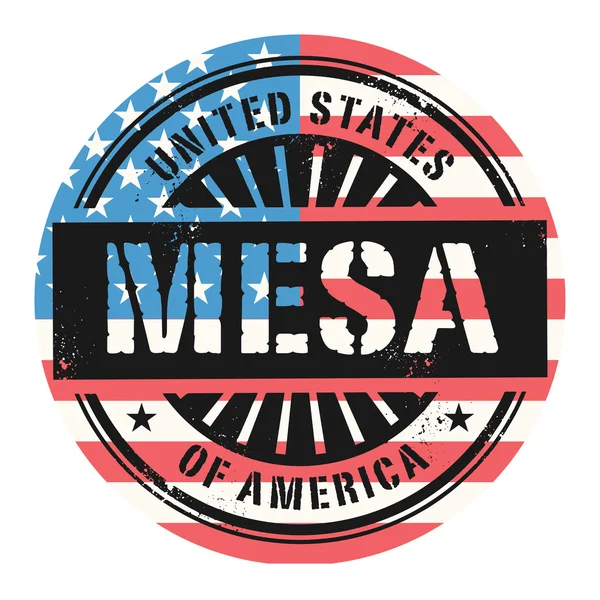 Grunge rubber stamp with the text United States of America, Mesa — Stock Vector