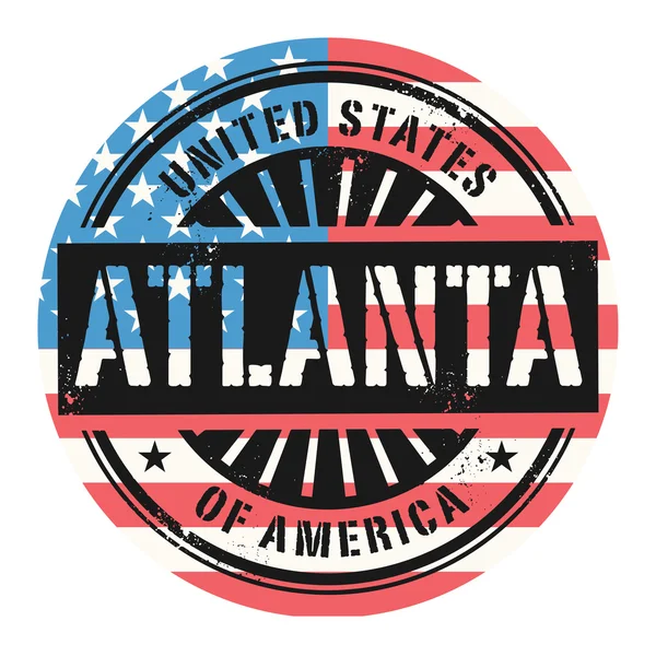 Grunge tampon caoutchouc avec le texte États-Unis d'Amérique, Atla — Image vectorielle