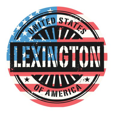 Grunge lastik damga metni Amerika Birleşik Devletleri, Lexi ile
