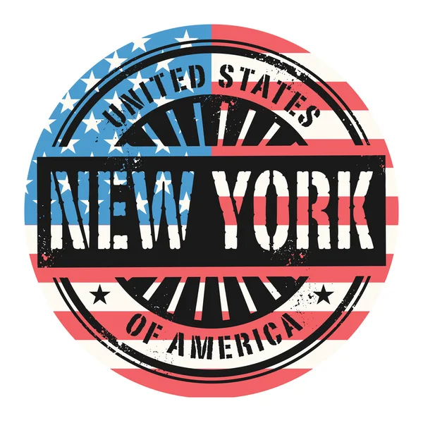 Grunge tampon caoutchouc avec le texte États-Unis d'Amérique, Nouveau — Image vectorielle