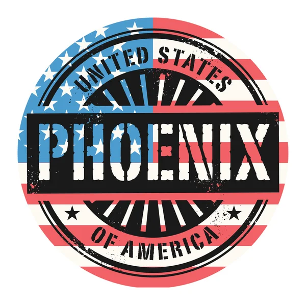 Grunge tampon caoutchouc avec le texte États-Unis d'Amérique, Phoe — Image vectorielle