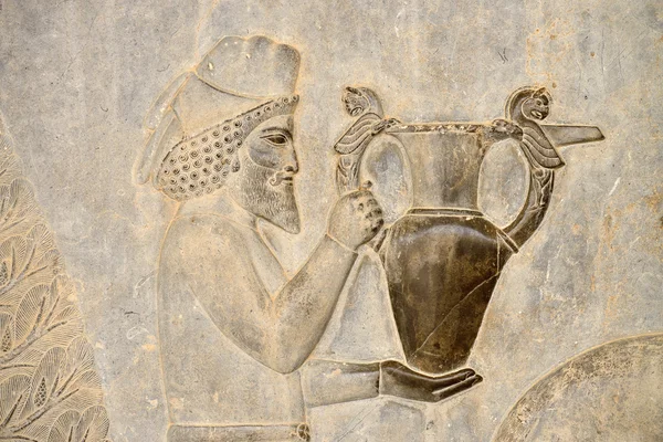 Ulga wschodnim schodów w Persepolis w Iranie — Zdjęcie stockowe