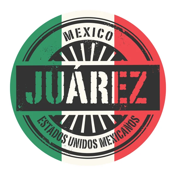 Grunge rubber stamp with the text Mexico, Juarez — Stock Vector