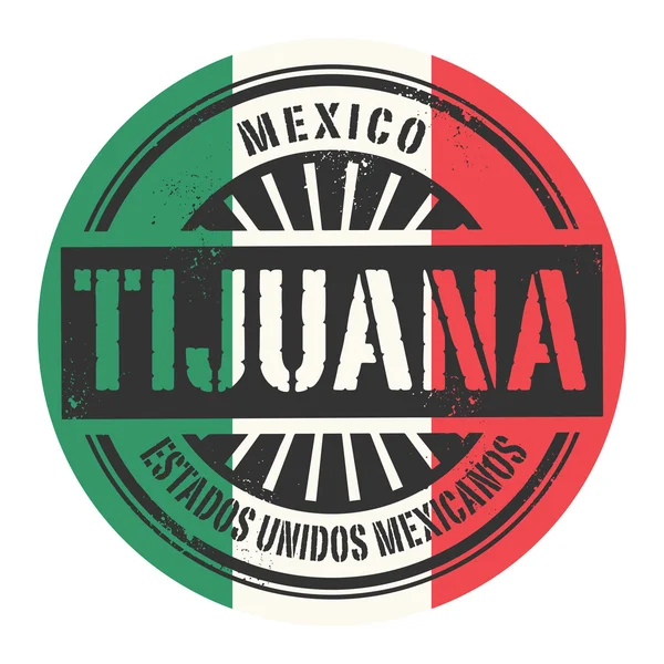 Grunge-Stempel mit dem Text Mexico, Tijuana — Stockvektor