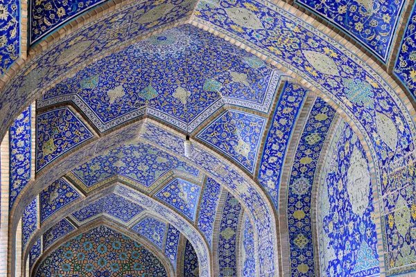 Padrão geométrico da Mesquita Jameh de Isfahan, Irão — Fotografia de Stock