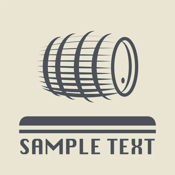 Barrel icon or sign — Stock Vector