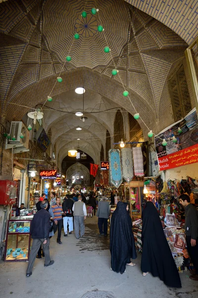 Main street of market (Bazaar) in Isfahan, Iran — Stock Photo, Image