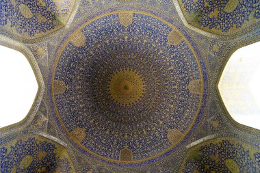 Isfahan, İran Jameh caminin geometrik desen