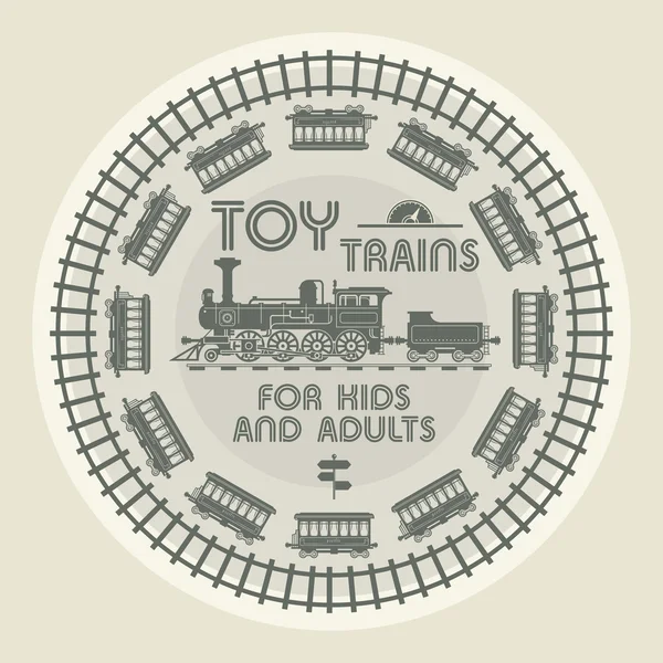 Toy Trains design — Stock Vector