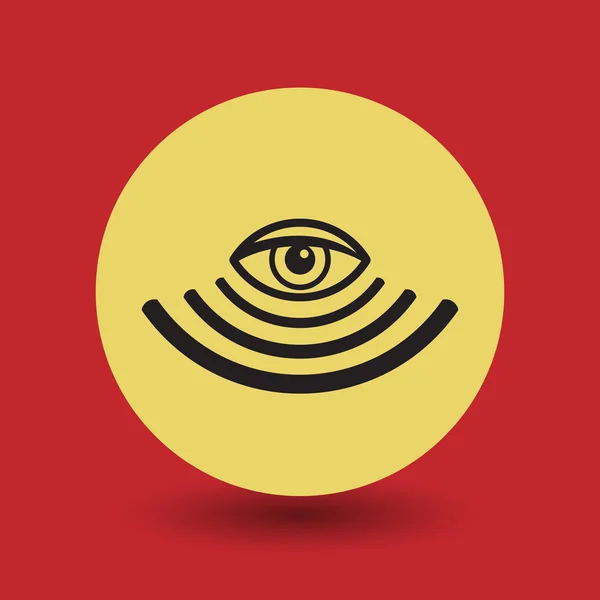 Symbole de surveillance — Image vectorielle