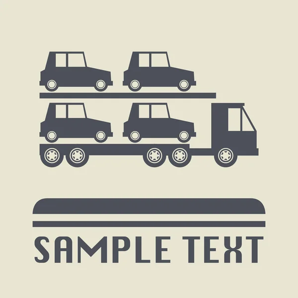 Car transportation icon or sign — Stock Vector