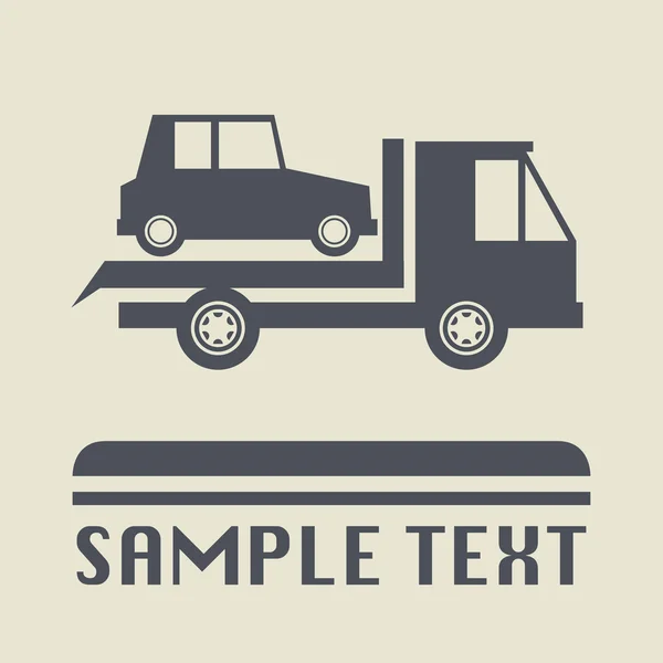 Auto Transport pictogram of teken — Stockvector