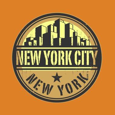 Damga veya etiket adıyla New York City, New York
