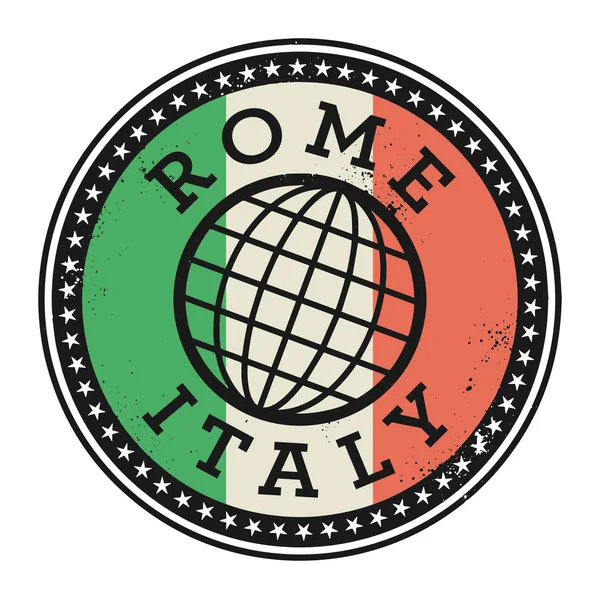 Grunge Rubberstempel met de tekst Rome, Italië — Stockvector