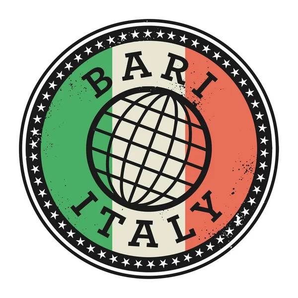 Grunge Rubberstempel met de tekst Bari, Italië — Stockvector