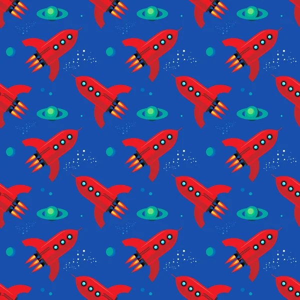 Seamless pattern, space theme