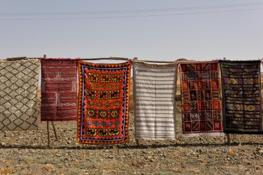 Traditional berber carpets for sale in Morocco
