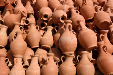 Pots made of clay