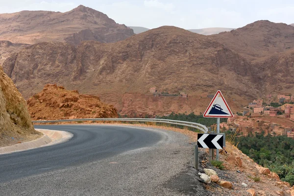 Dangerous road in North Africa — Stok fotoğraf