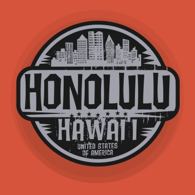 Damga veya Honolulu, Hawaii adını etiketi