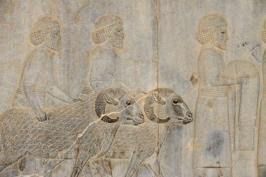 İran'ın Persepolis bir rahatlama detay
