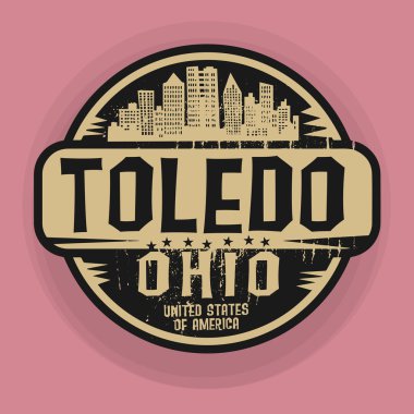 Stamp or label with name of Toledo, Ohio