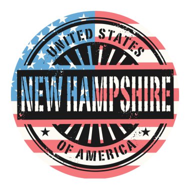 Grunge lastik damgası metinle Amerika Birleşik Devletleri, New 