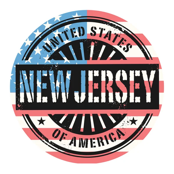 Grunge tampon caoutchouc avec le texte États-Unis d'Amérique, Nouveau — Image vectorielle