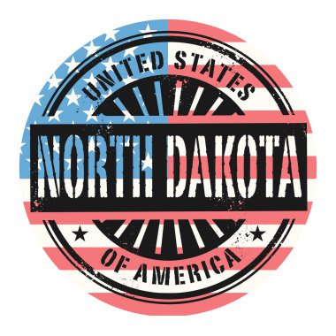 Grunge rubber stamp with the text United States of America, Nort