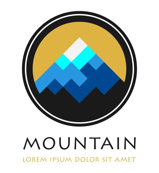 Abstract mountain label or symbol — Stockový vektor