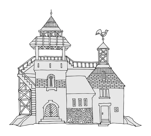 Cartoonschloss — Stockvektor