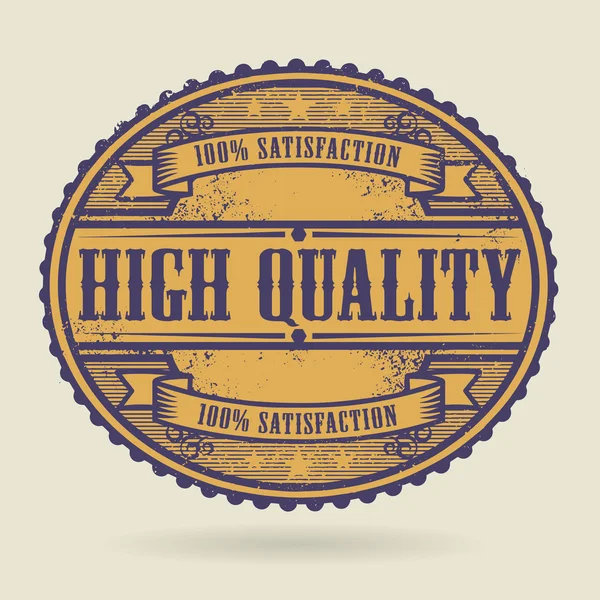 Vintage rubber stamp with the text High Quality — Stockvector