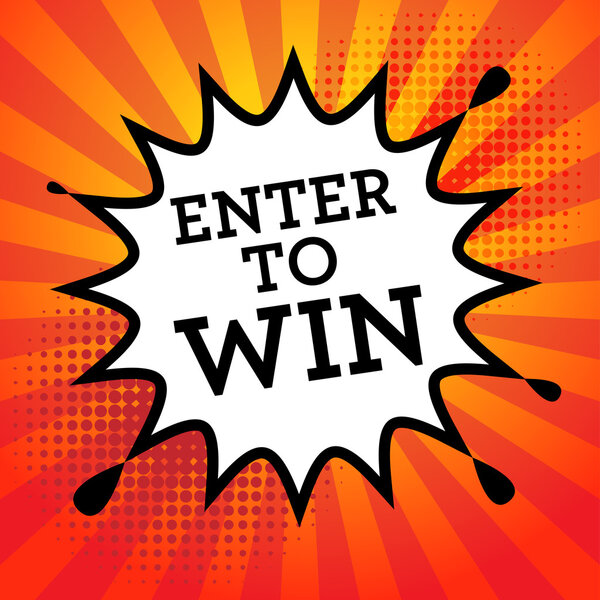 Взрыв комикса с текстом
