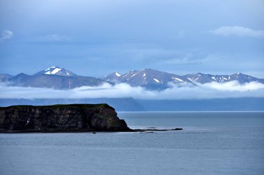 İzlanda manzarası. İzlanda fiyortları, Kuzey İzlanda.