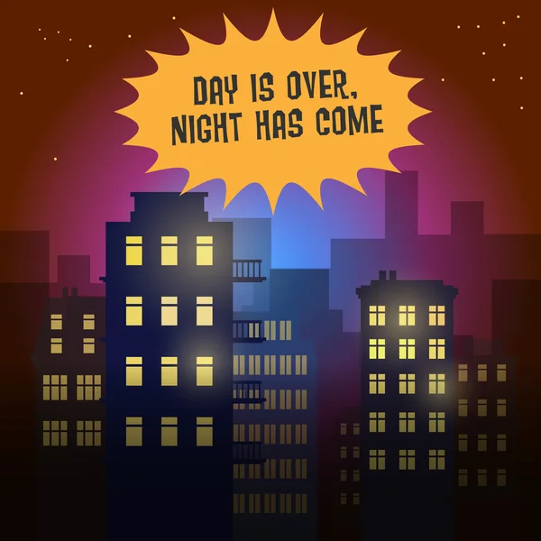 City at night — Stock Vector