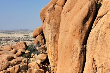 Mountains in Namibia. Spitzkoppe rock formations in Namibia, Africa
