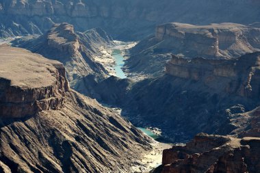 Fish River Kanyonu - dünyanın en büyük ikinci kanyonu, Güney Namibya, Afrika