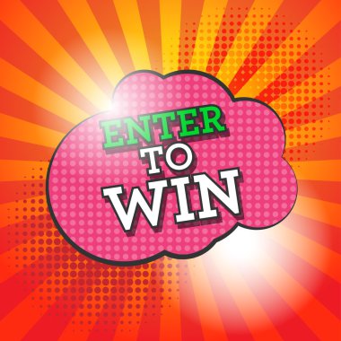 Çizgi roman patlama ile metin kazanmak için Enter